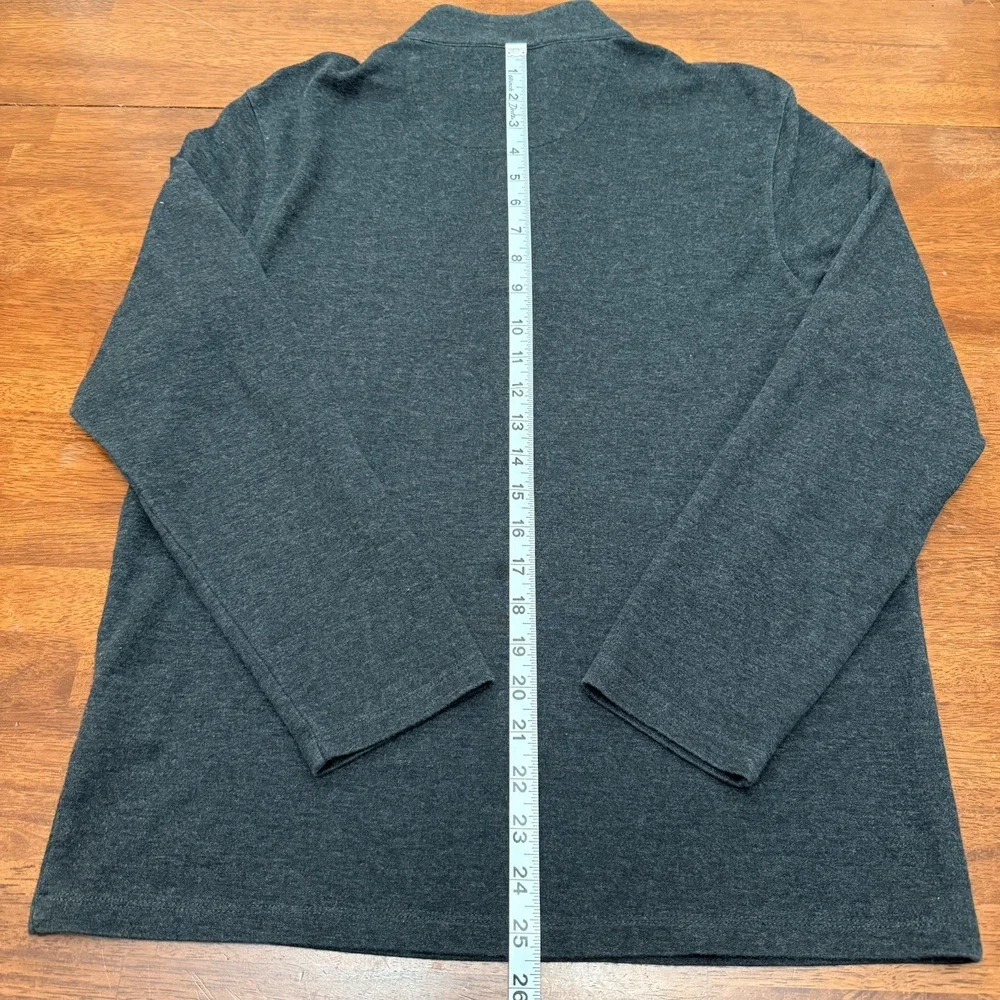 Mizzen Main Wooster 1/4 Zip Pullover Men's‎ Small Lightweight Soft Preppy Gray